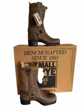 Frye NEW Youth Vintage Small Frye Pull On Harness Boots Size 12.5 #267056